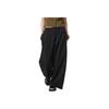 Solid Color Loose Fit Wide Leg Casual Pants Women Bottoms Black 476108-09