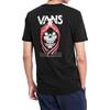 Vans T-shirty Męskie Czarne Okrągły Dekolt Umiarkowany Prosty Krój VN0A4MLVBLK