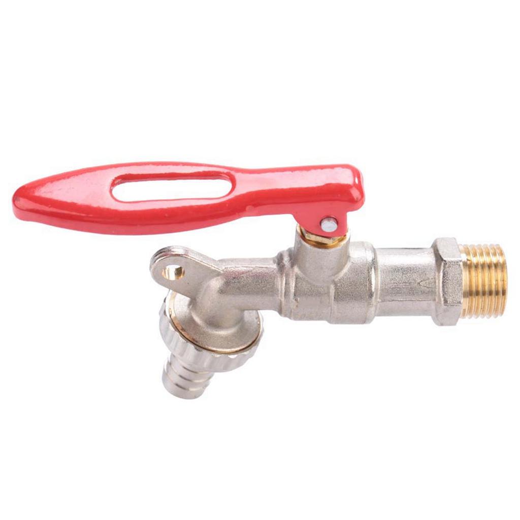 Brass 1/2" Thread Water Tap Lockable Faucet Home Outdoor Garden Tool Lockable Water Tap
