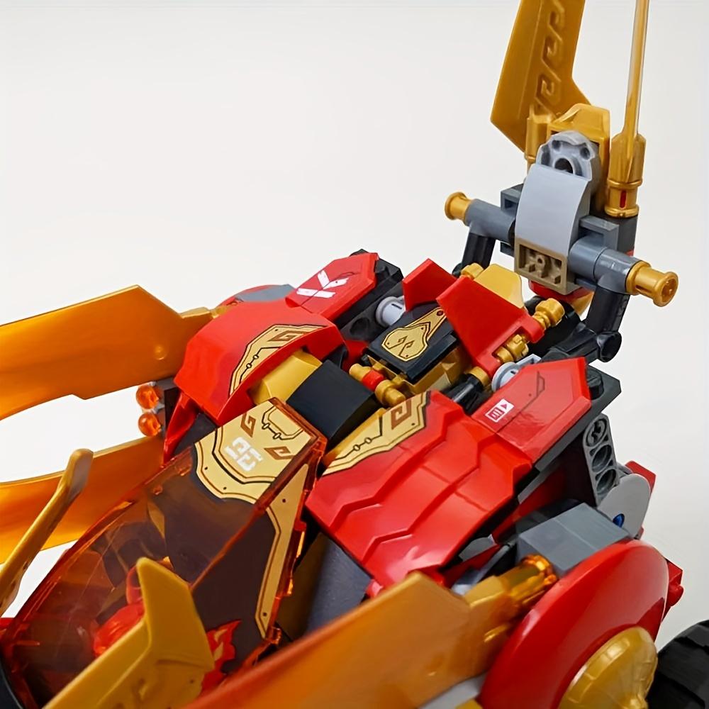 Bausteine Spielzeug Goldener Drachenräuber Auto Modell Baustein Geschenke für Weihnachten Geburtstagsgeschenk