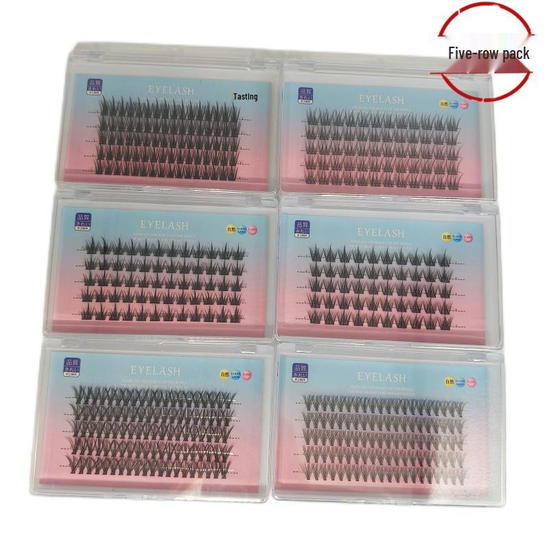 

Beginner s Natural Comic Cluster Eyelashes - Three-Step, Large Capacity