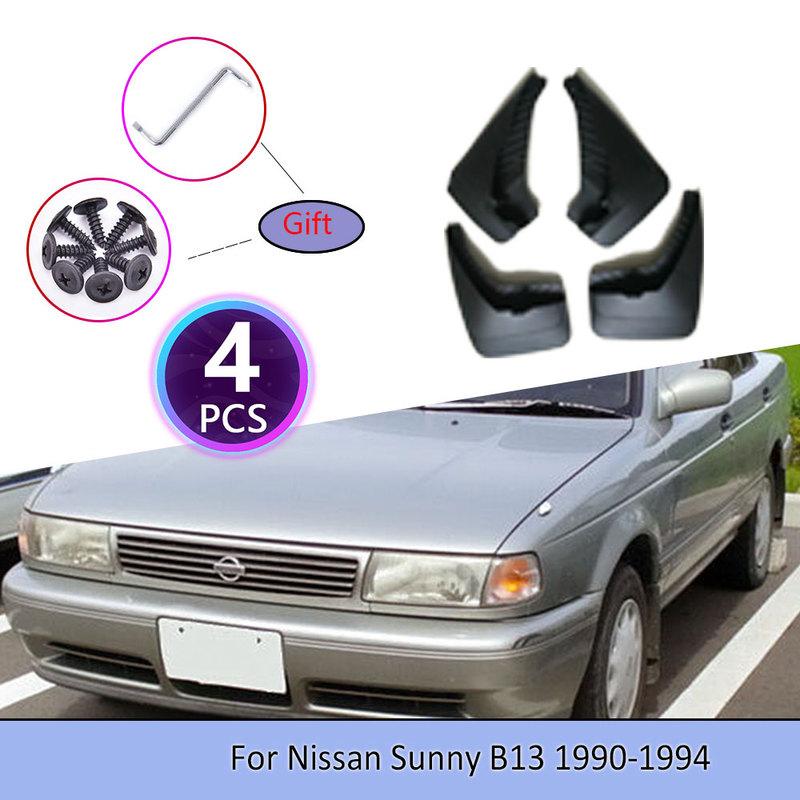 Автомобильные брызговики для Nissan Sunny B13 1990~1994 Накладки Брызговики Защитные элементы Колесные арки Грязезащитные накладки Защитные аксессуары Автотовары