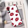 Sexy Red Lips Kiss  Phone Case For Samsung Galaxy A73,A72,A71,A70,A53,A52,A51,Others Soft Black Cover