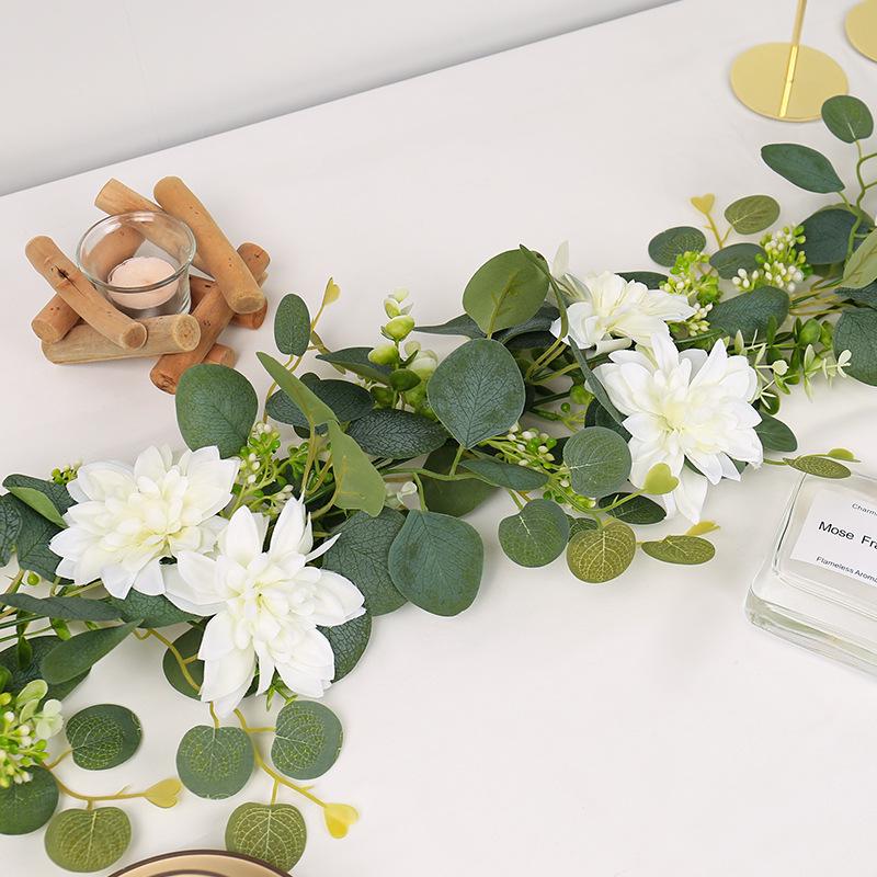 Eukalyptusblatt Künstliche Blume Ranke für Außen Hochzeitsbogen Dekoration