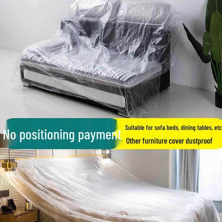 Disposable Dustproof Plastic Film Cover for Furniture Protection During Renovations