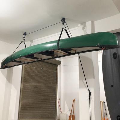 Kayak Lift with Hanging Pulley System Kayak Ceiling Rack Garage Ceiling Mount for Bicycle Paddleboard Canoe