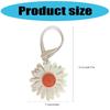 Handmade Daisy Keychain for Bags And Keys Crafted from PU Leather With Sturdy Designs