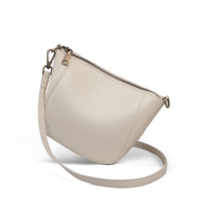 2025 New Women's Bag Genuine Leather Small Bag Light Luxury Niche Versatile High-End Feel Single Shoulder Phone Bag Crossbody Bag