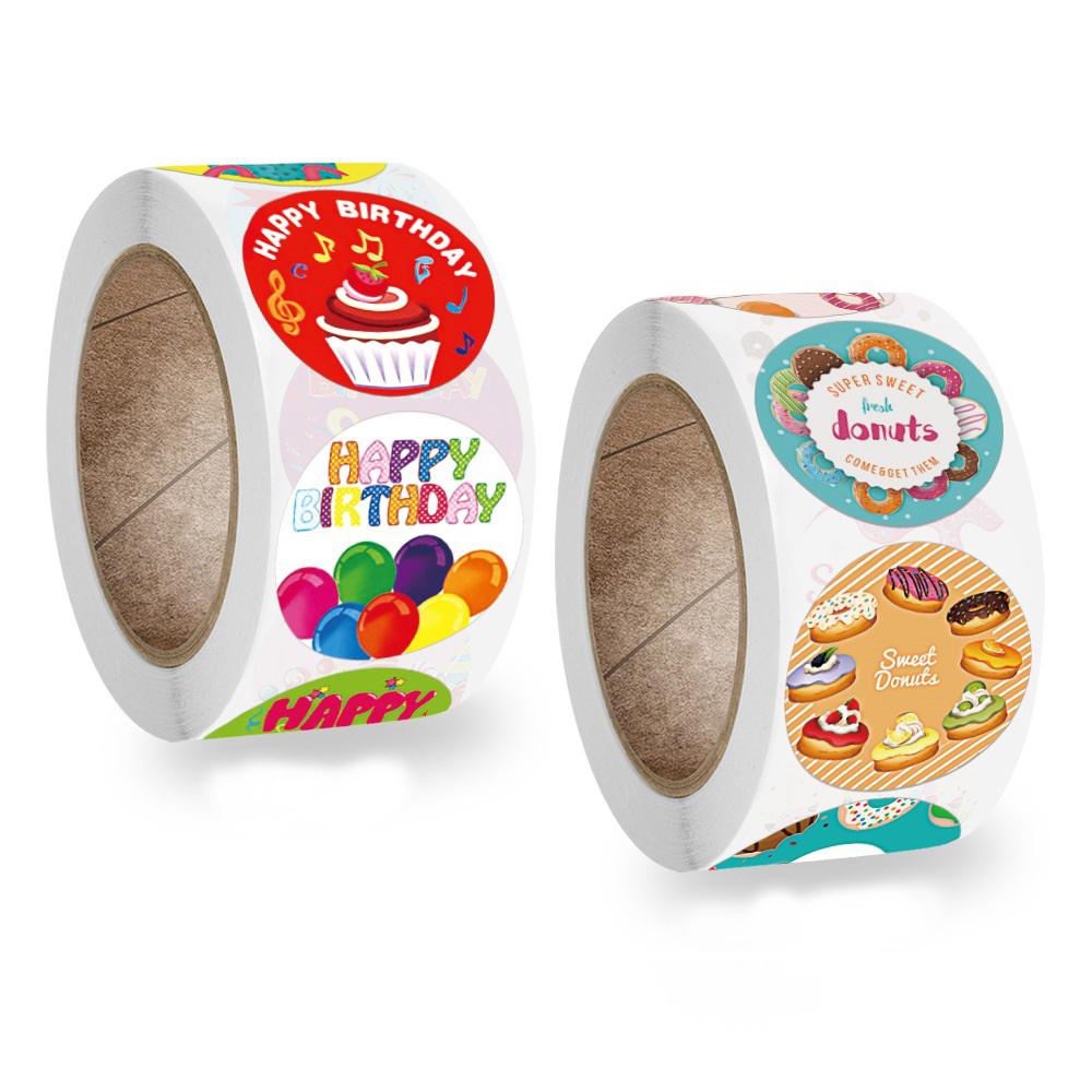 100-500Pcs First-Class Cute Superior-Grade Happy First-Class Birthday Stickers Superior-Grade 25Cm First-Class Children'S High-Standard