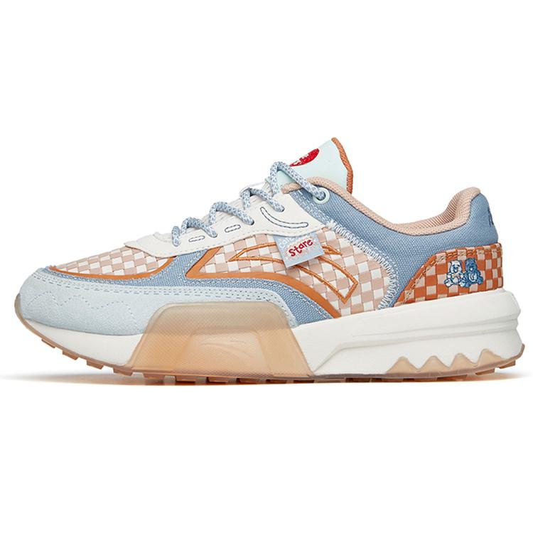 New Anta A Dao Shock Absorbers Slip Resistant Low Top Sports Casual Shoes Women's Yellow Orange 122228871-6