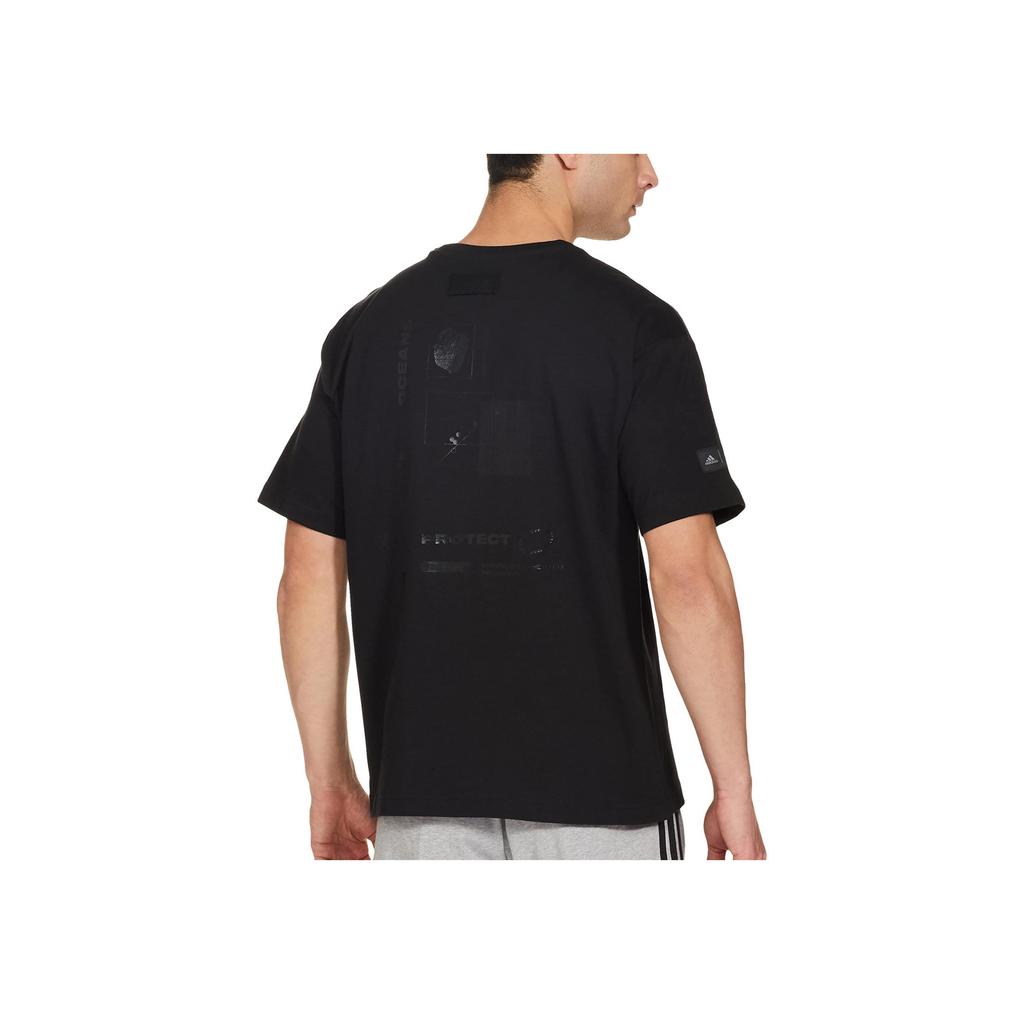 adidas Comfortable Crew Neck Pullover Short Sleeve T-Shirt Men Tops Black HD3599