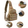 Tactical Shoulder Bag Men Outdoor Chest Bag Sling Molle Multicam Camouflage Camping Travel Hiking Hunting Military Crossbody Bag