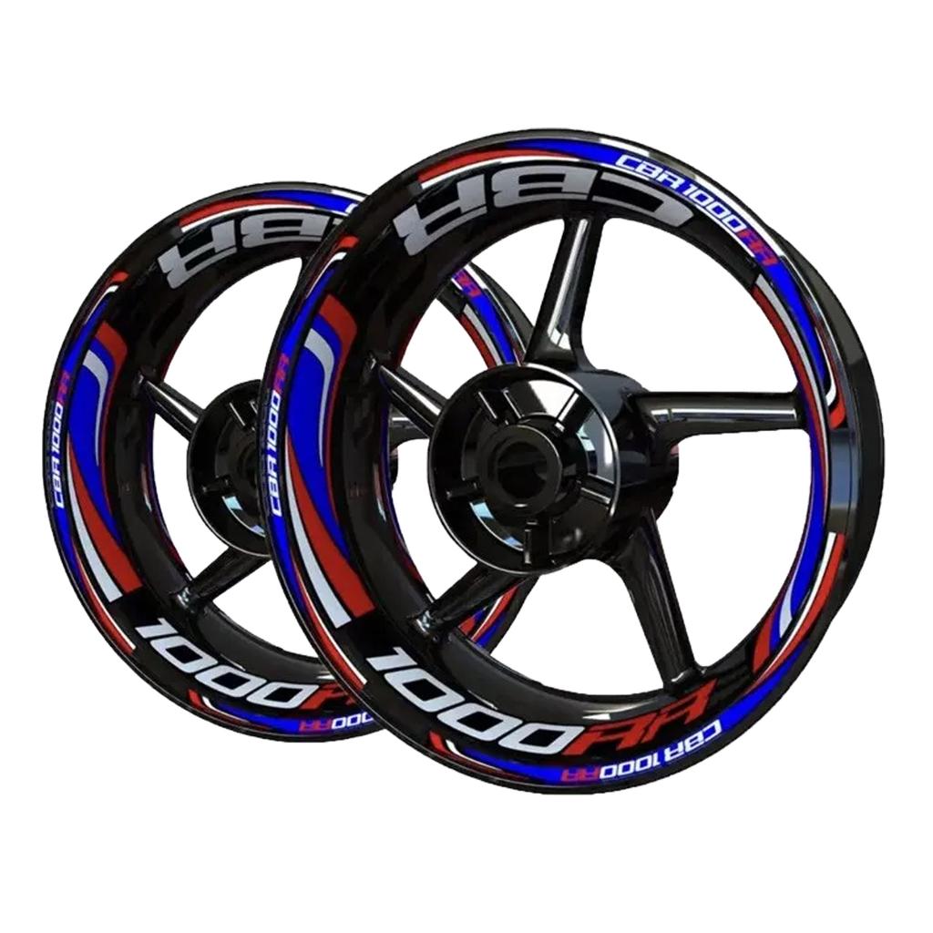 Vinyl HONDA CBR1000RR Wheel Sticker HONDA CBR1000RR Logo Motorcycle Rim Decal Stickers Set 9
