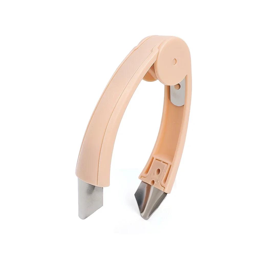 Pineapple Eye Peeler Stainless Steel Cutter Practical Seed Remover Clip Home Kitchen Strawberry Tomato Fruits Pedicle Remover