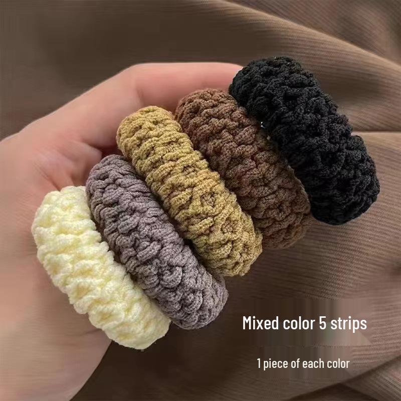 Thick & Wide High Elastic Hair Ties & Headbands - Durable for High Ponytails