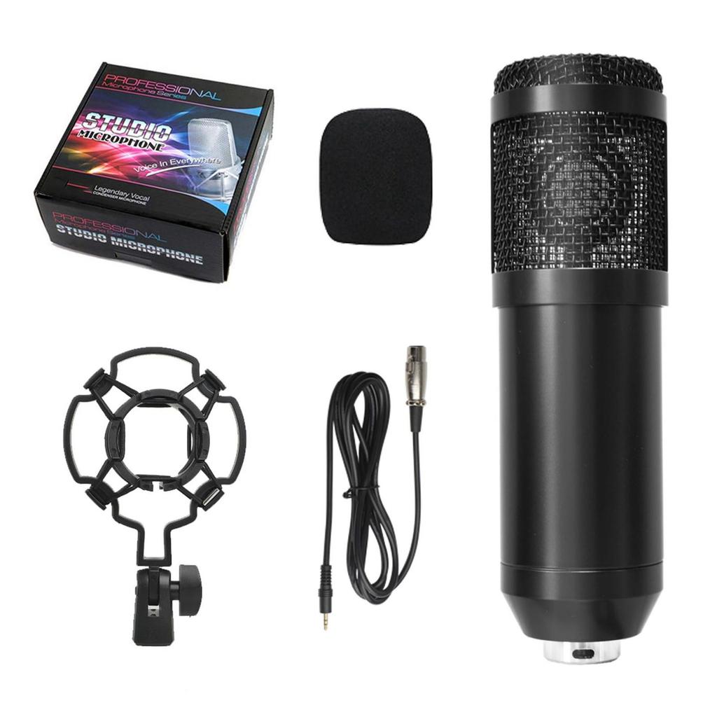 Condenser Microphone Small Set Mobile Phone Computer Anchor Live Karaoke Recording Microphone