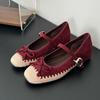 IPPEUM Women Mary Janes Shoes 2025 New Ballet Flats Round Toe Pumps