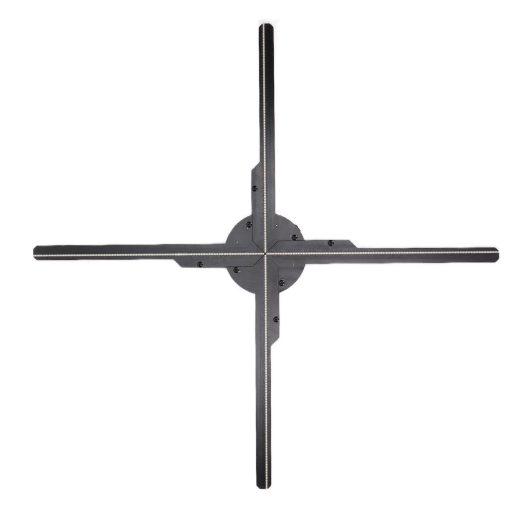 Z7H Ventilator Hologramă 3D 4 Pale Ventilator Holografic cu 576 Mărgele LED pentru Magazine Baruri Semn Publicitar