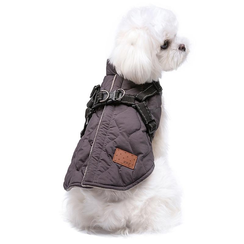Dog Jackets Winter Warm Dog Clothes for Small Dog Stand Collar Pet Clothing Kitten Cat Windproof Jackets Hoodie Coat