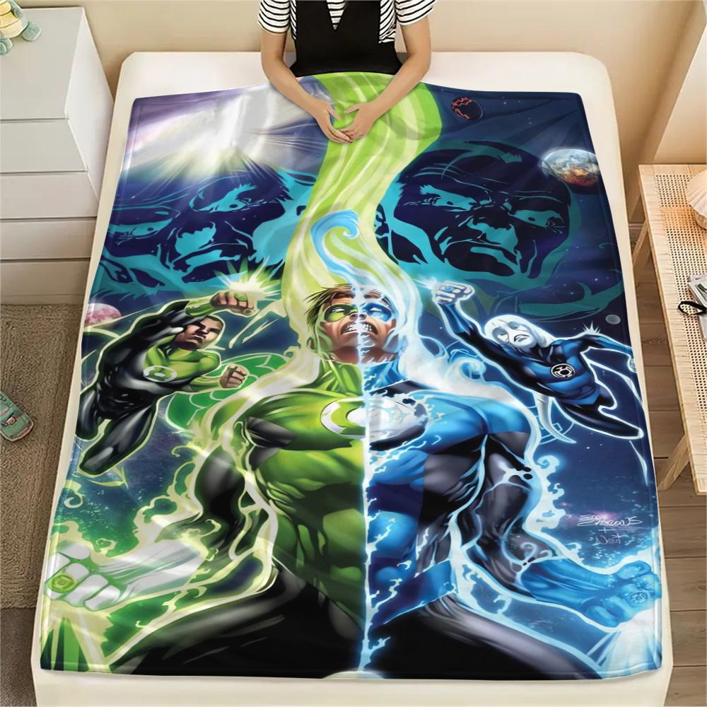 1Pc Alien Earth Print Flannel Blanket, High Quality Comfortable for All Seasons, Home Decor, Warmth and Comfort, Perfect for Christmas Gifts