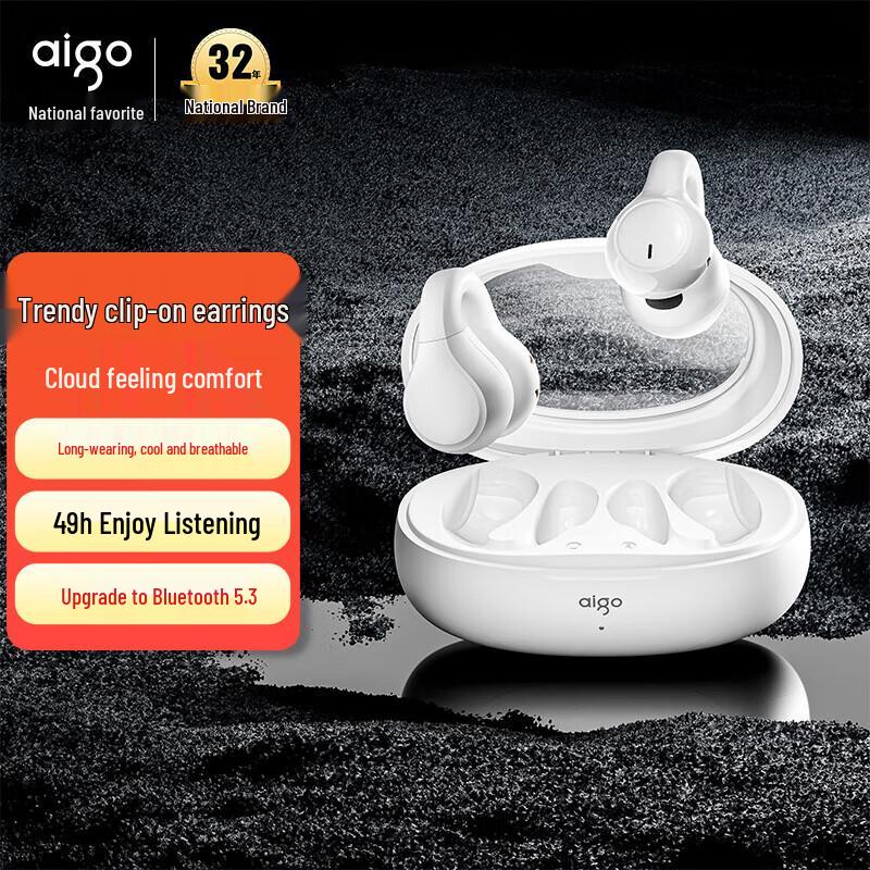 Aigo TJ170 Open-Ear Clip-on Wireless Bluetooth Earphones