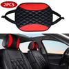 2pcs PU Leather Embroidered Car Headrest Headrest And Car Interior Headrest Can Be Separated From The Seat Available