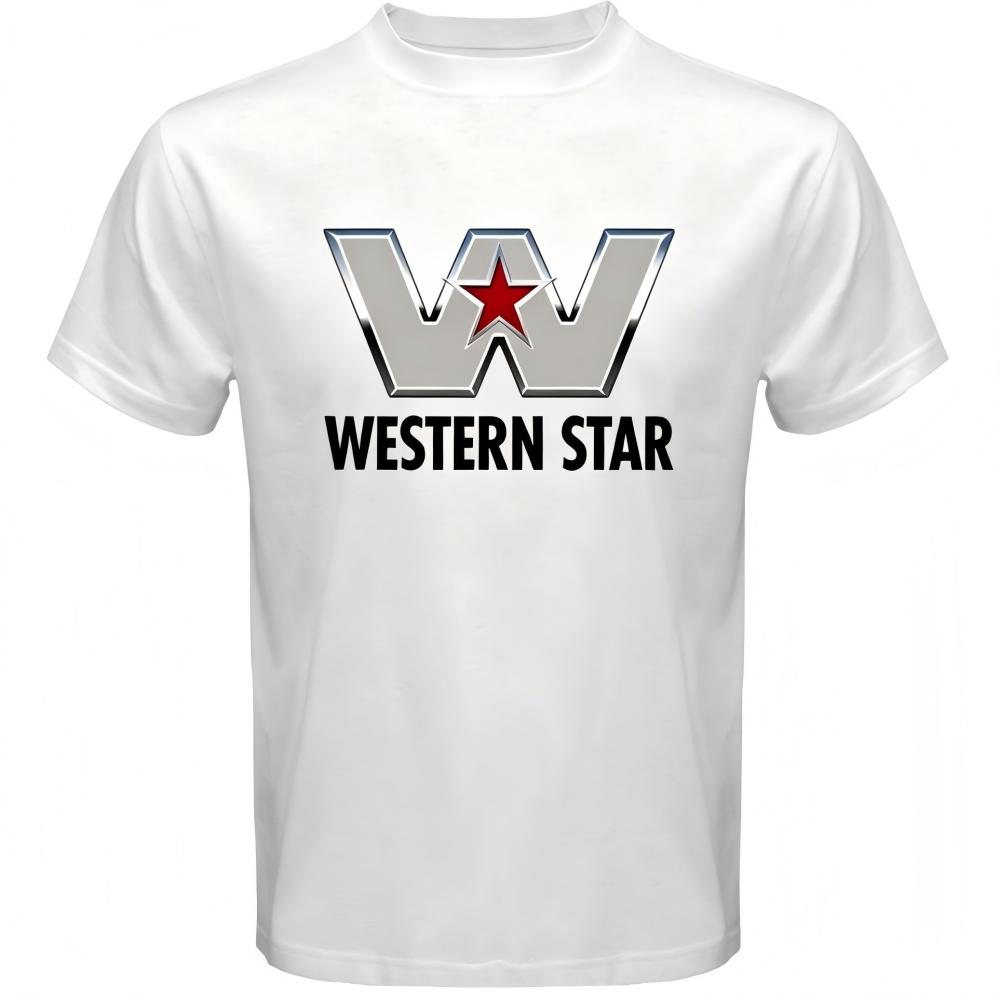 Western Star LKW Logo Weißes Freizeit-T-Shirt