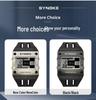 SYNOKE Men's Trendy Square Alloy Sport Watch - Large Screen, Fashionable, Waterproof.
