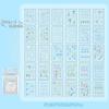 30 sheets Starlight Mini Sticker Book, Cute Doudouben Student Handbag Stickers, Nail DIY Decorative Stickers