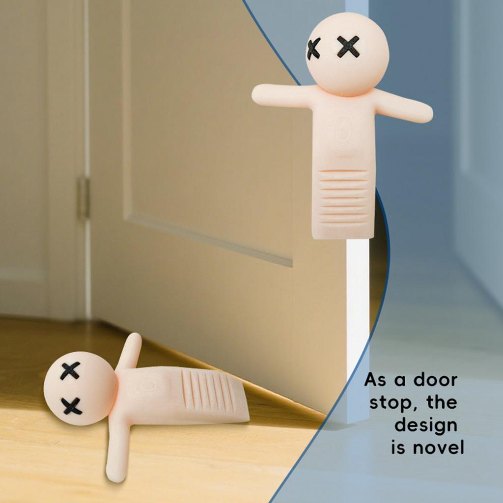 Interesting Little Character Door Stopper And Creative, Interesting Multifunctional Stopper, Protective Door Stopper, Plastic Tool