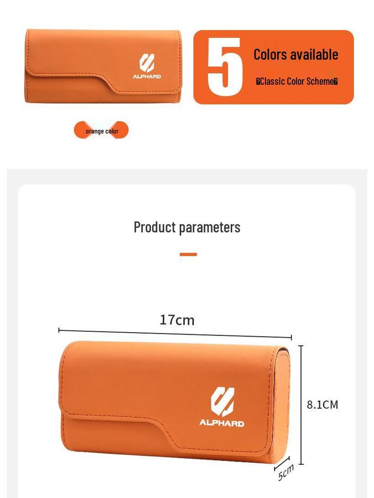 Magnetic Sunglasses Clip & Storage for Alphard, Vellfire, and Crown Visors