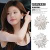 Xu I is dazzling Zhao Lusi Xu Yan same silver needle zircon pearl earrings elegant stud earrings light luxury high-end earrings