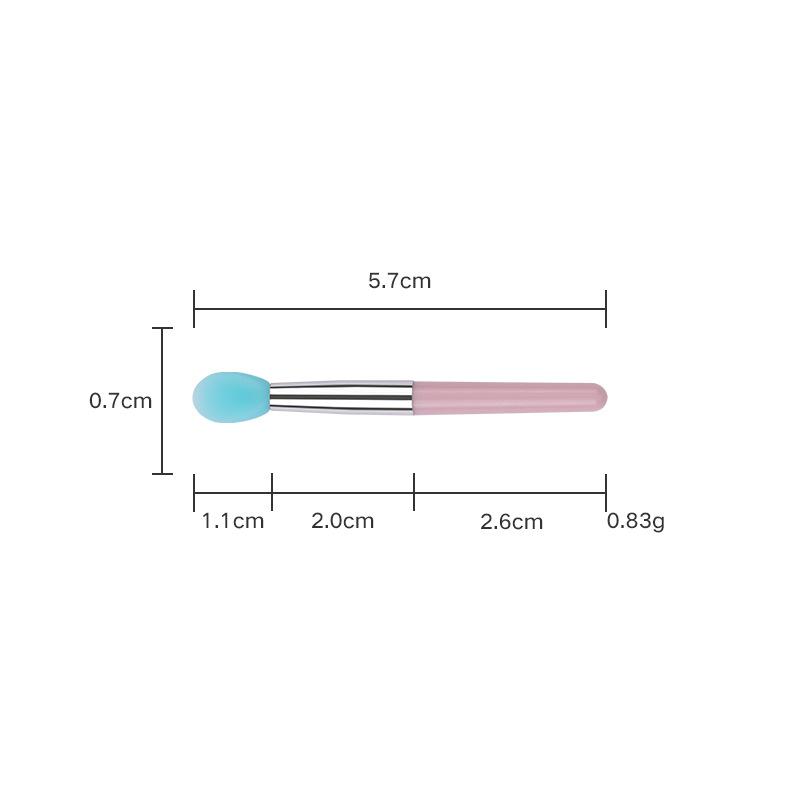 Silikonowy Pędzel do Ust z Osłonką Narzędzie do Makijażu oczu do Rozcierania Błyszczyka