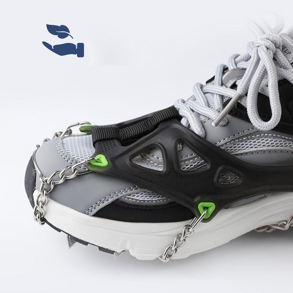 Ice Shoes Grippers Cold-proof Anti-slip Non Slip Gripper Spikes For Fishing Hiking Walking Climbing Mountaineering Women Men
