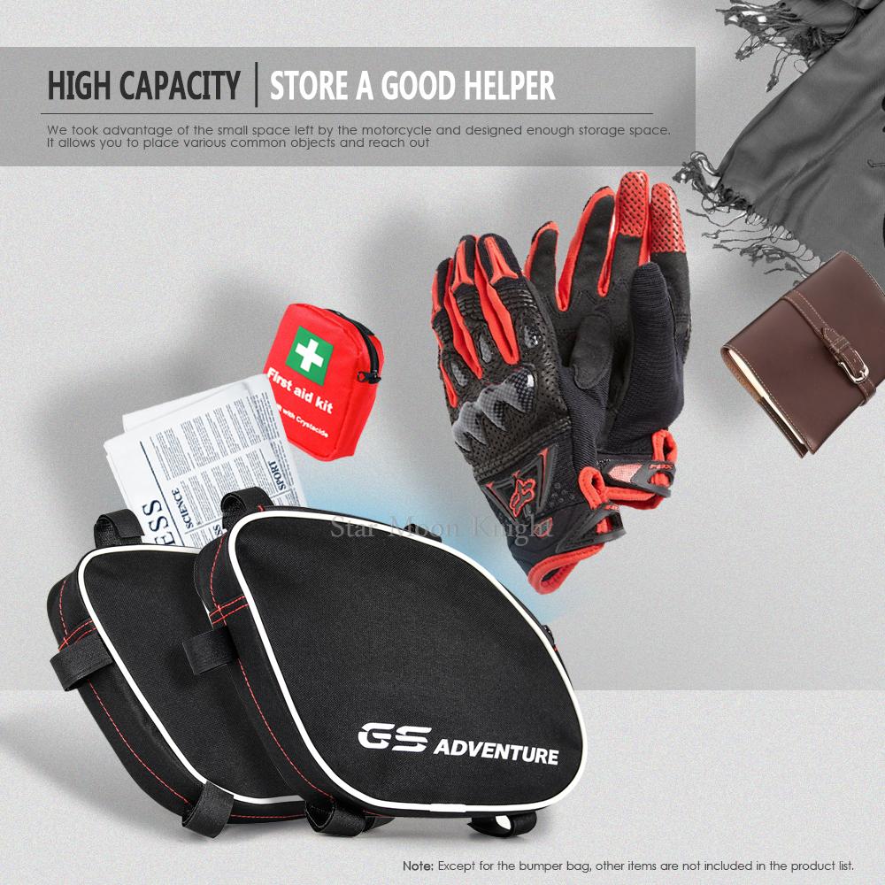 Nárazové tyče rámu motocyklu Vodotěsná taška Originální taška pro umístění nářadí na opravu nárazníku pro BMW R1200GS Adventure R 1200 GS