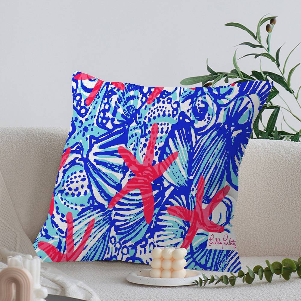 Fashion L-Lilly pulitzer Anime Personalized Pillow Cover Kids Bedroom Wild Party Decor Pillowcase kid Birthday shower Gift