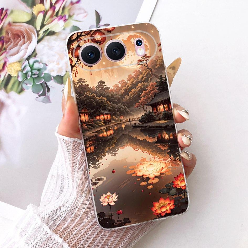 6.55" For Honor 500 5G Case Fashion Flower Bowknot Soft Slim Silicone Phone Cover For Honor 500 Pro Funda MEY-AN00 Honor500 Capa