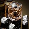 4-6-8 Stück Whiskey Eiswürfel Set mit Silikonkopfzange und Eiswürfelformen Edelstahl Eiswürfel Wiederverwendbar