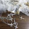 Fashionable Diamonds Stainless Steel Crosses Choker Necklace Pendant with Elegant Designs Jewelry Accessory for Girls
