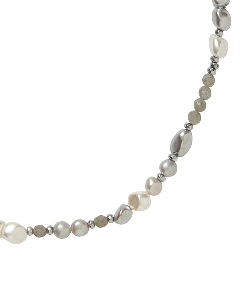Nakedblood [Handmade] Mixed Pearl Cross Necklace