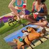 Spirit Riding Free Horses Microfiber Beach Towel Absorbent Quick dry Soft Yoga Swimming Resort Mountain Climbing Towel