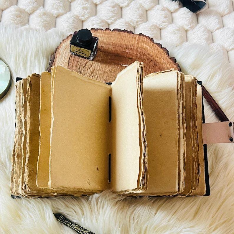 Tree of Life Leather Grimoire Journal: Large Spell Book, Celestial Gifts