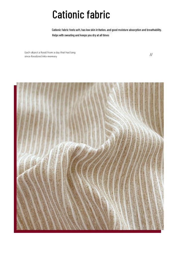 Japanese Minimalist Pure Cotton Bedding Set - Washed Cotton Duvet Cover, Bed Sheet, Dorm-Friendly (3 or 4-piece).