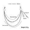 Unisex 3D Skull Waist Chain - Halloween Punk Decor for Jeans