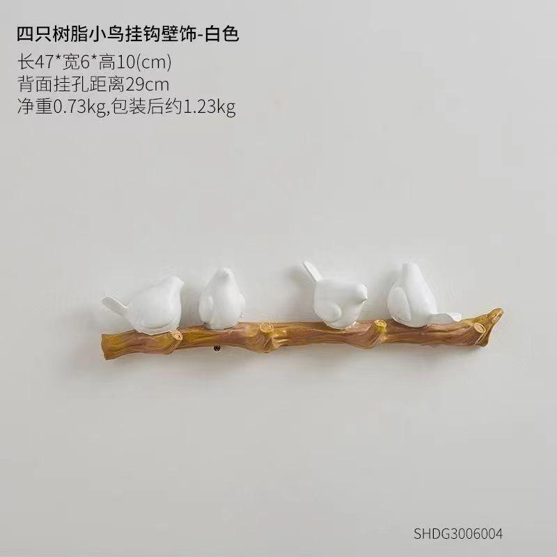 Minimalist Nordic 3D Resin Bird Wall Decoration – Home Ornament