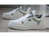 Men's White Plus Velvet Black Skateboard Shoes - Fashionable Autumn Casual Sneakers