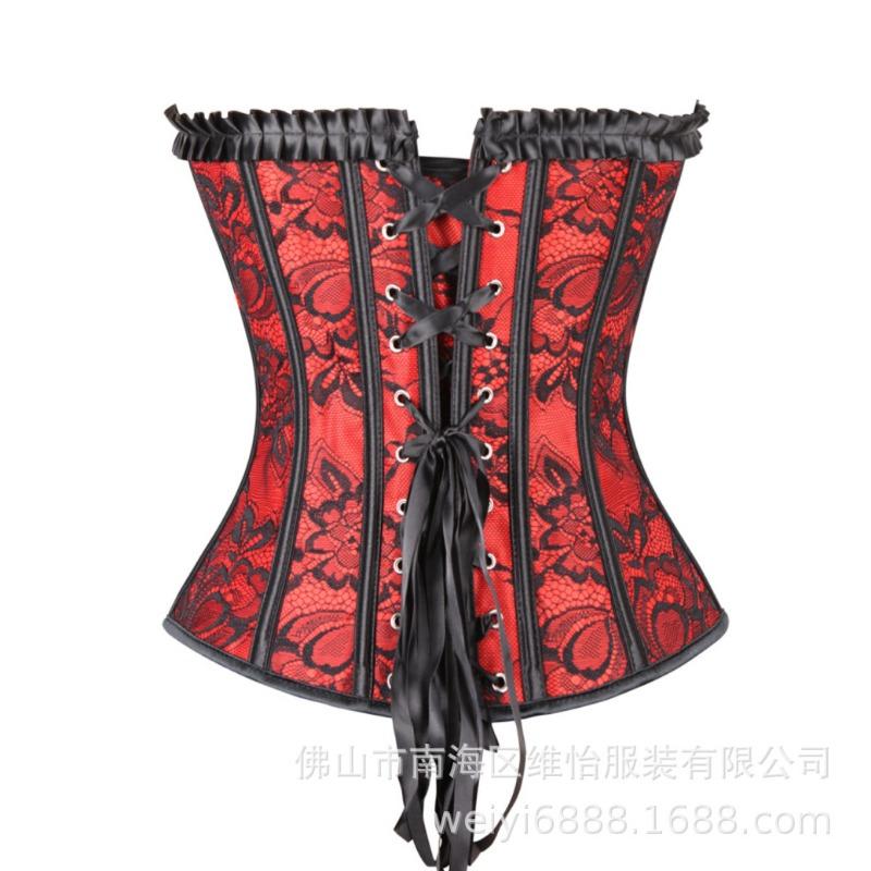Sexy Lace European Palace Style Women Body Shaper Waist Cincher Corset