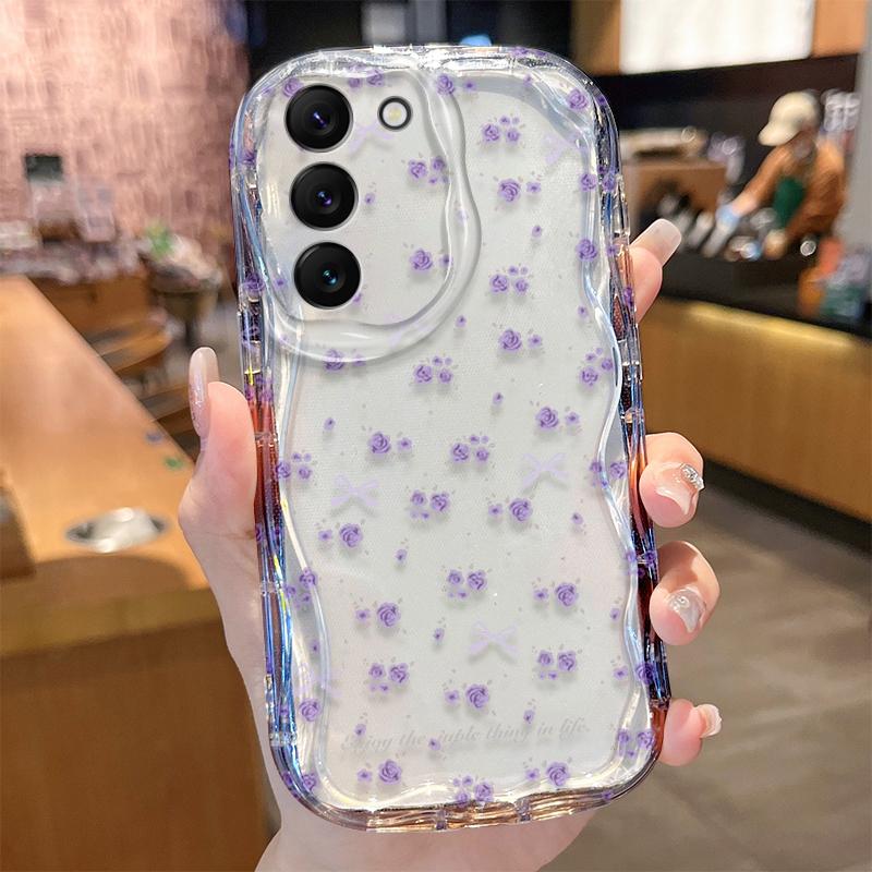 Flower Cherry Case for Samsung Galaxy A53 A54 A55 A56 A34 A35 A36 A26 A15 A16 A73 S25 Ultra S24 Plus S23 S22 S21 S20 FE Cover