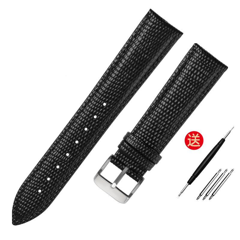 Remienok na hodinky z pravej kože s jaštericovým vzorom 15 mm, 20 mm, 21 mm, pre Movado Seagull, jednoduchý a štýlový remienok na náramkové hodinky.