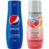Conjunto de 2 concentrados SodaStream Pepsi+Toranja